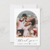 Elegant Wedding Photo Arch Bedankkaart (Voorkant)