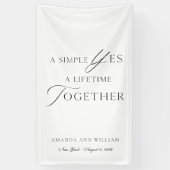 Elegant Wedding Photo Backdrop Banner (Verticaal)