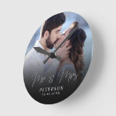 Elegant Wedding Photo Chic Pas getrouwd Ronde Klok (Hoek)