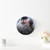 Elegant Wedding Photo Chic Pas getrouwd Ronde Klok (Huis)