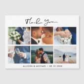 Elegant Wedding Photo Collage Hartelijk dank (Voorkant)