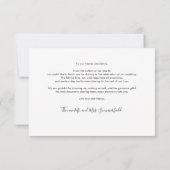 Elegant Wedding Photo Collage Hartelijk dank Notitiekaartje (Achterkant)