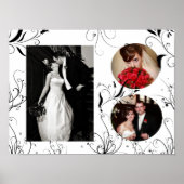 Elegant Wedding Photo Lijst Print (Voorkant)