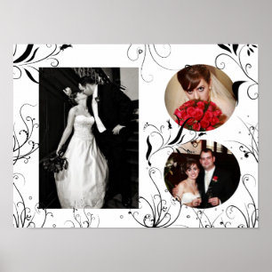 Elegant Wedding Photo Lijst Print