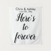 Elegant Wedding Photo Prop Foto Booth Backdrop Wandkleed (Voorkant)