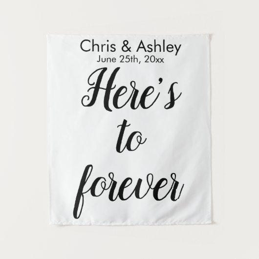 Elegant Wedding Photo Prop Foto Booth Backdrop Wandkleed (Voorkant)