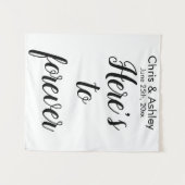 Elegant Wedding Photo Prop Foto Booth Backdrop Wandkleed (Voorkant (horizontaal))