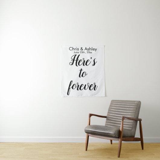 Elegant Wedding Photo Prop Foto Booth Backdrop Wandkleed (In situ)