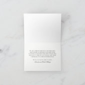 Elegant Wedding Photo Thank You Bedankkaart (Binnen)