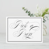 Elegant Wedding Pick A Prop Sign (Staand voorkant)