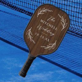 Elegant Wedding Pickleball Paddle