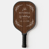 Elegant Wedding Pickleball Paddle (Achterkant)