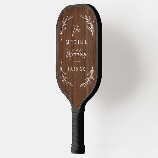 Elegant Wedding Pickleball Paddle (Links)