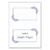 Elegant Wedding Place Card Kaart (Voorkant)