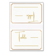 Elegant Wedding Place Card Kaart (Voorkant)