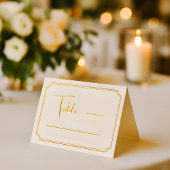 Elegant Wedding Place Card Kaart
