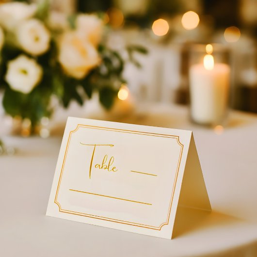Elegant Wedding Place Card Kaart