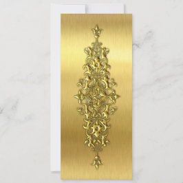 Elegant Wedding Place Cards, Gold Kaart