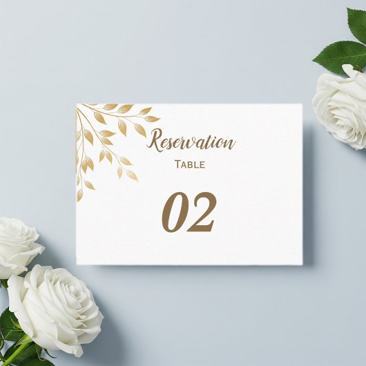 Elegant wedding placeholder plaatskaartje