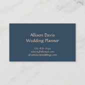 Elegant Wedding Planner, huwelijkscoördinator Visitekaartje (Achterkant)