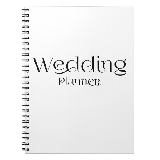 Elegant Wedding Planner Notitieboek (Voorkant)