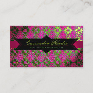 Elegant Wedding Planner Roze & Gold Visitekaartje