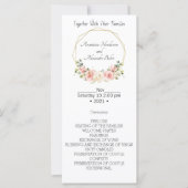 Elegant Wedding Program. (Voorkant)