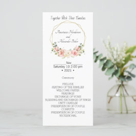 Elegant Wedding Program.