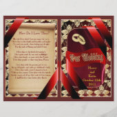 Elegant Wedding Program (Voorkant)