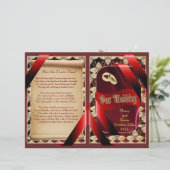 Elegant Wedding Program (Staand voorkant)