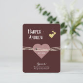 Elegant Wedding Program/ Dress Code Card Kaart (Staand voorkant)