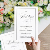 Elegant Wedding Program Large Wedding Party