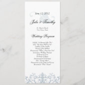 Elegant Wedding Program Programmakaart (Voorkant)