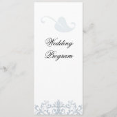 Elegant Wedding Program Programmakaart (Achterkant)