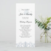 Elegant Wedding Program Programmakaart (Staand voorkant)