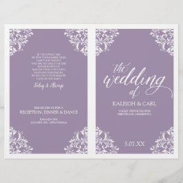 Elegant Wedding Programs - Nadine (Lavender)