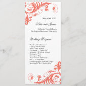 Elegant Wedding Programs Programmakaart (Voorkant)
