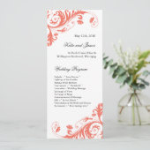 Elegant Wedding Programs Programmakaart (Staand voorkant)