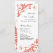 Elegant Wedding Programs Programmakaart (Voorkant / Achterkant)