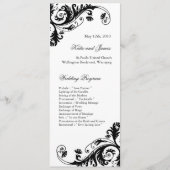 Elegant Wedding Programs Programmakaart (Voorkant)
