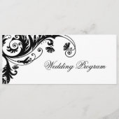 Elegant Wedding Programs Programmakaart (Achterkant)
