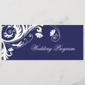 Elegant Wedding Programs Programmakaart (Achterkant)