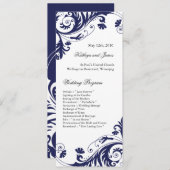Elegant Wedding Programs Programmakaart (Voorkant / Achterkant)