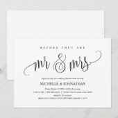 Elegant Wedding Rehearsal Dinner Invitation Card Kaart (Voorkant / Achterkant)