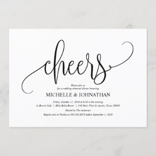 Elegant Wedding Rehearsal Dinner Invitation Card Kaart