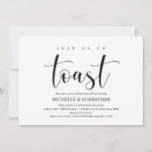 Elegant Wedding Rehearsal Dinner Invitation Card Kaart (Voorkant)