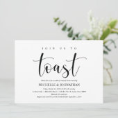 Elegant Wedding Rehearsal Dinner Invitation Card Kaart (Staand voorkant)