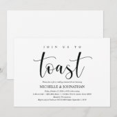 Elegant Wedding Rehearsal Dinner Invitation Card Kaart (Voorkant / Achterkant)