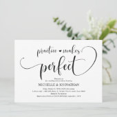 Elegant Wedding Rehearsal Dinner Invitation Card Kaart (Staand voorkant)