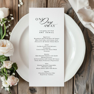 Elegant Wedding Rehearsal Een dag verder Menu